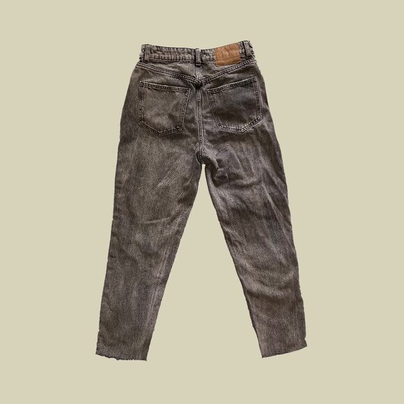 Zara High Rise Grey Jeans - Picture 2 of 5